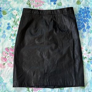 Milly Lamb Leather Skirt - 6